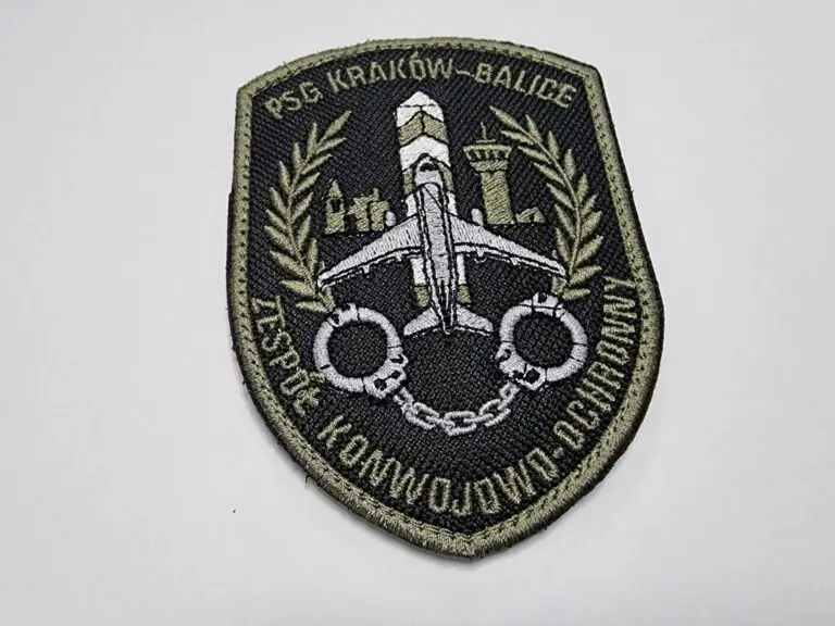 Naszywki haftowane z rzepem dla PSG Kraków Balice, 20 szt.