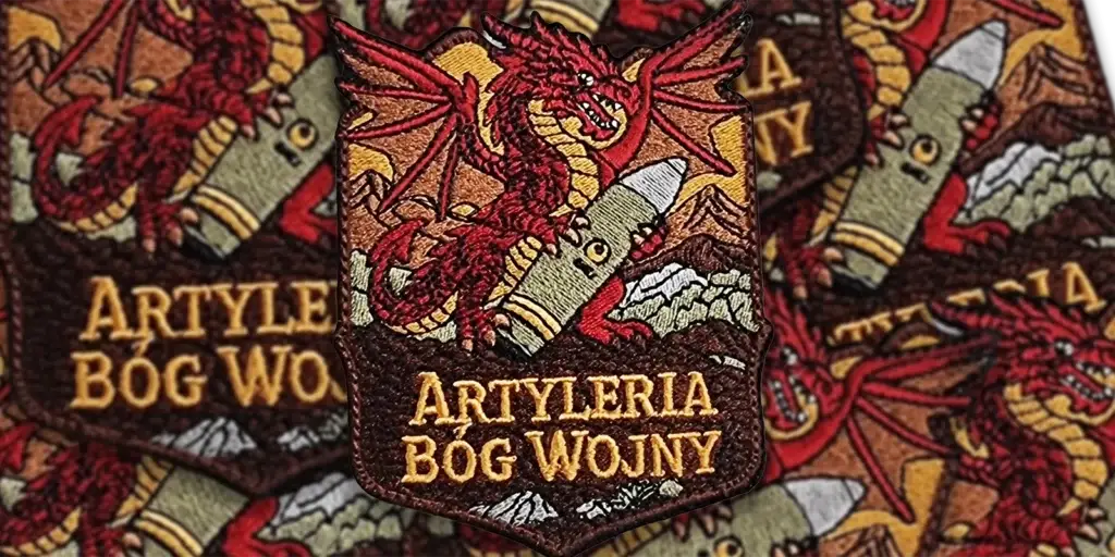 Naszywki wojskowe z rzepem Artyleria Bóg Wojny