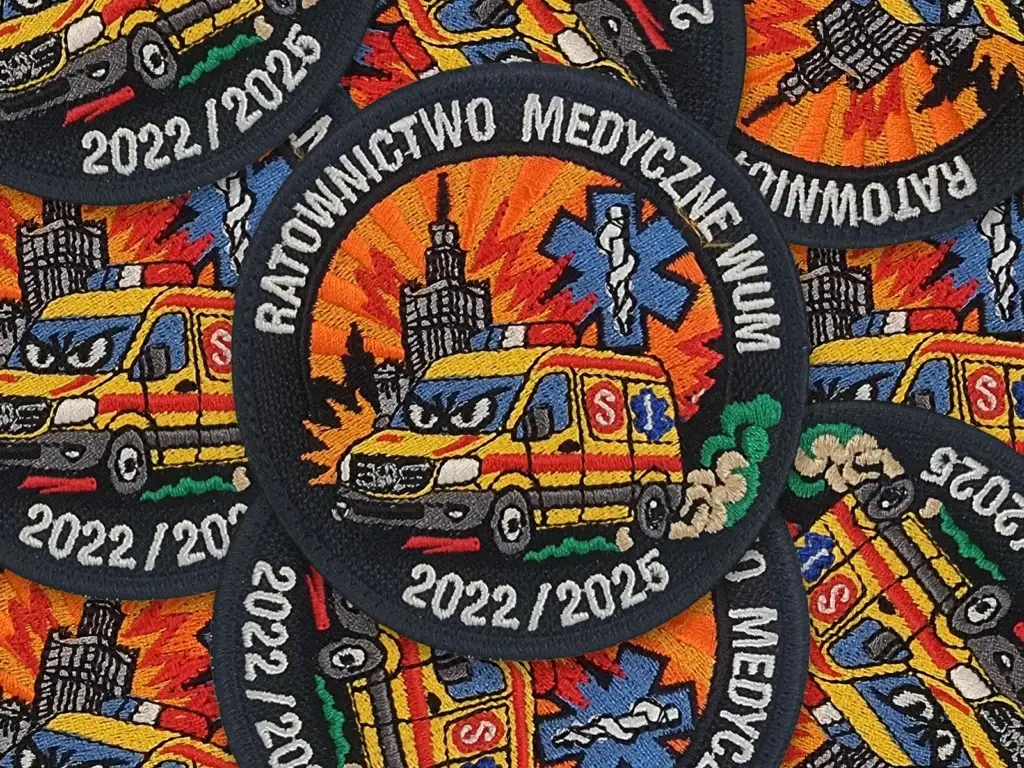 Haftowana naszywka dla ratowników WUM 2022