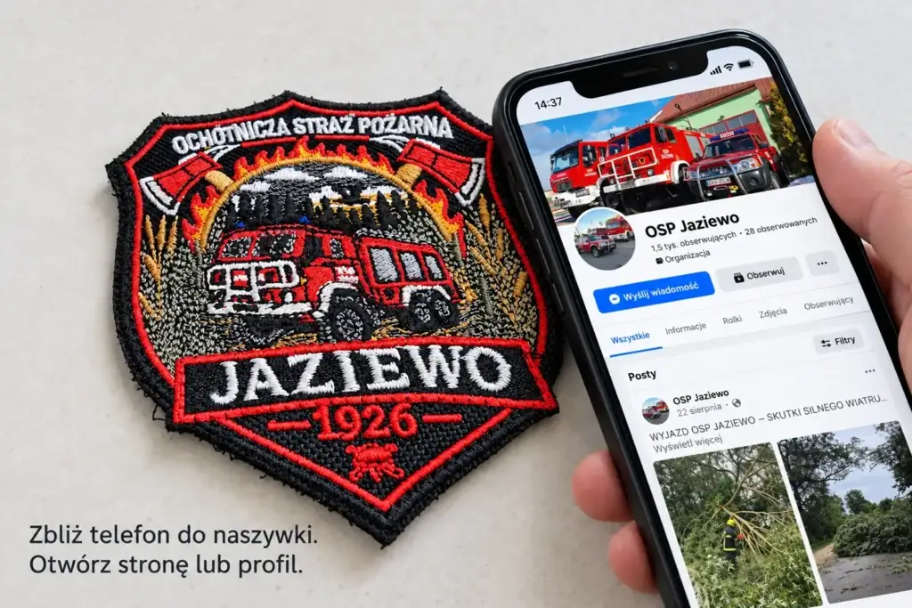 Naszywka z tagiem NFC