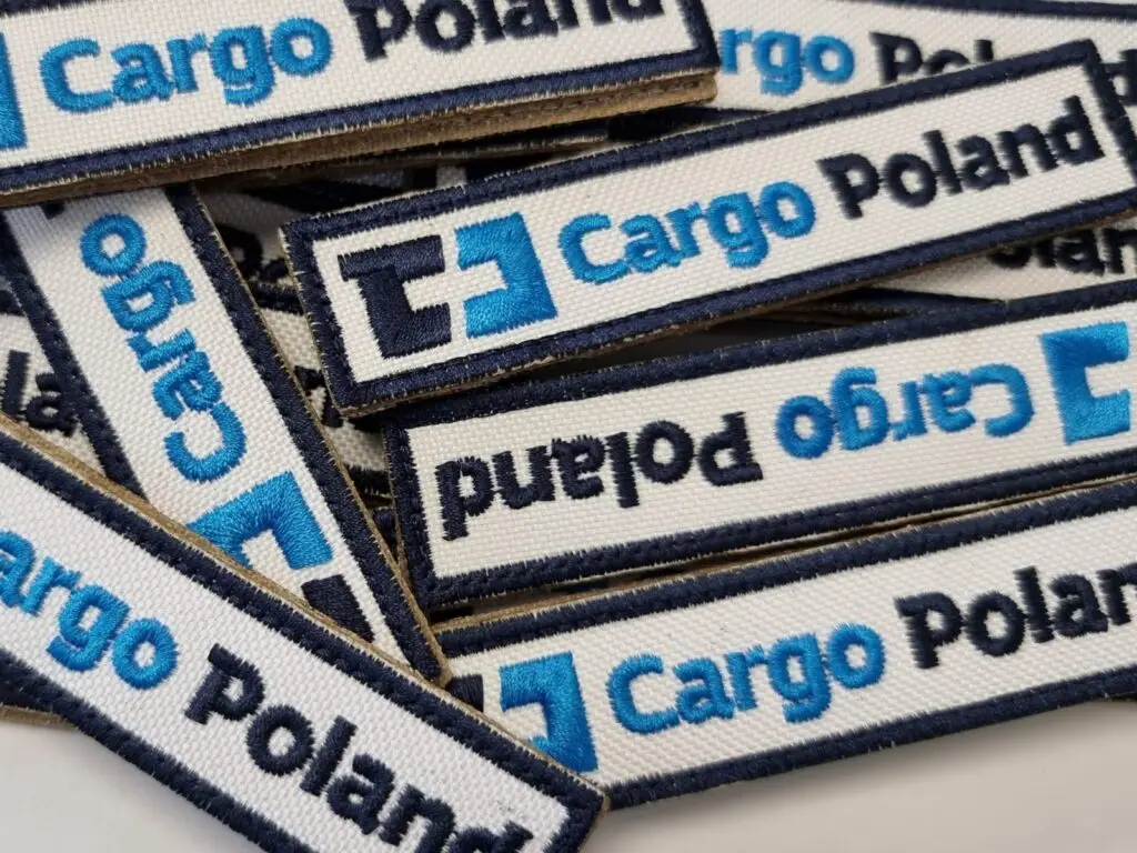 Firmowe naszywki na rzep wykonane dla CD Cargo Poland Sp. z o.o.