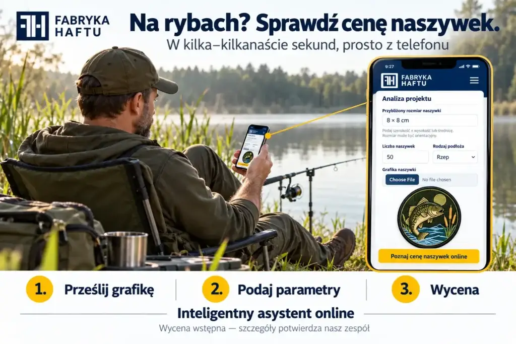Wycena naszywek online, inteligentny asystent wyceny asystent